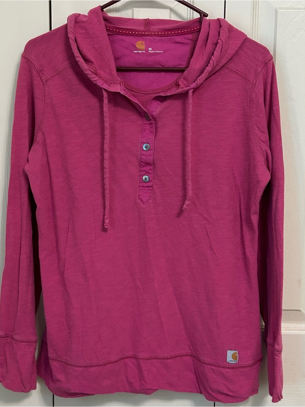 Carhartt Women's Raspberry Henley Hoodie